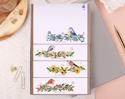 A5 Unlined Birds Writing Paper Gift Set