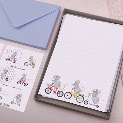 A5 Lined Mice Writing Paper