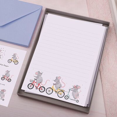 A5 Lined Mice Writing Paper