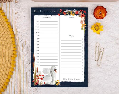 Swan and Reeds Daily Planner Pad
