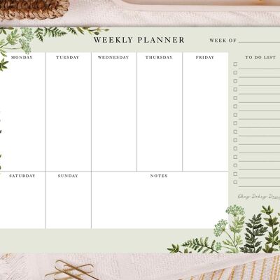 Botanical Weekly Planner Pad