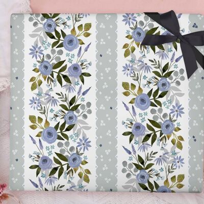 Floral Lace Wrapping Paper Sheet