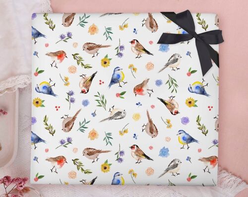 Birds Wrapping Paper Sheet