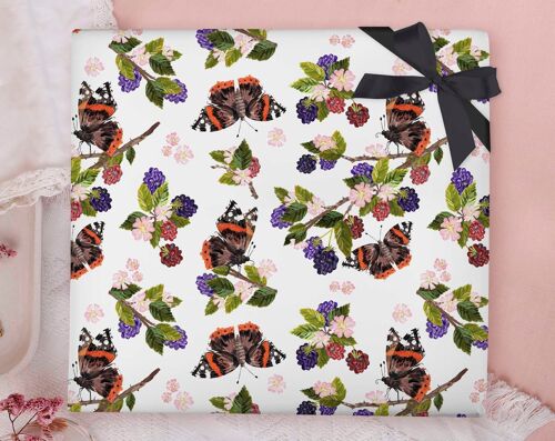 Butterflies Wrapping Paper Sheet