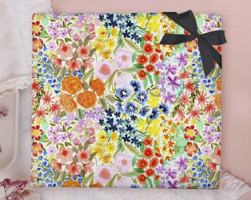 Bold Florals Wrapping Paper Sheet