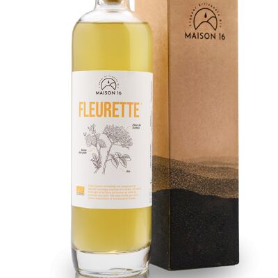 FLEURETTE Bio - Elderflower and meadowsweet liqueur - in cocktail or pure digestive - 50 cl + case