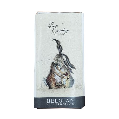 Hares my Heart Luxury Belgian Chocolate Bar (pack of 3)