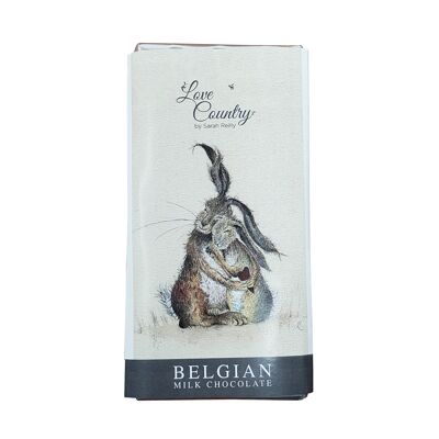 Barretta di cioccolato belga di lusso Hares my Heart (confezione da 3)