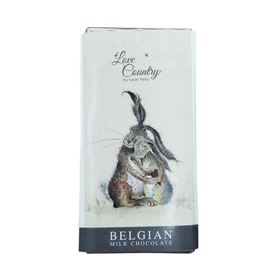 Barre de chocolat belge de luxe Hares my Heart (paquet de 3)