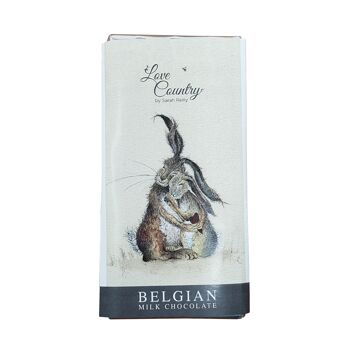 Barre de chocolat belge de luxe Hares my Heart (paquet de 3)