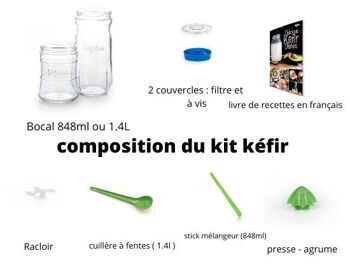 KIT KEFIR 1.4L blanc 2