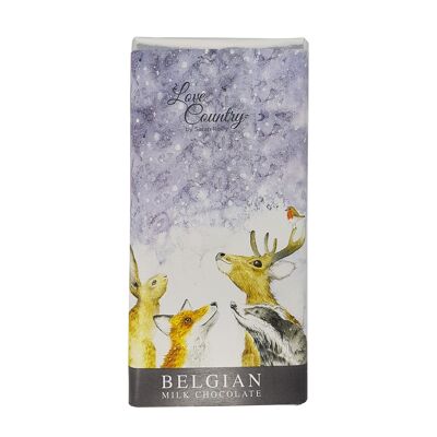 The First Snow Luxury Belga Chocolate Bar (paquete de 3)