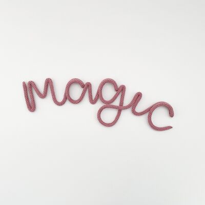 navy - ‘magic’ tricotin wire word for Scandi Style Playroom