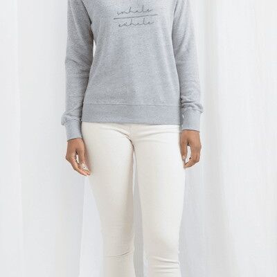 Favourite Sweat Shirt in Burnt Pink, Heather Grey & Black - 1