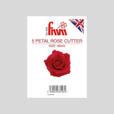 5 Petal Rose 40mm Cutter