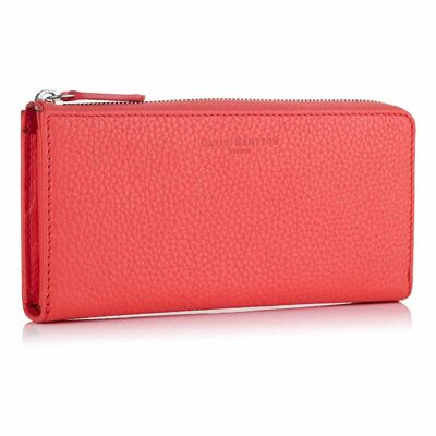 Jaipur Pink Richmond Leather Compagnon Zip Wallet