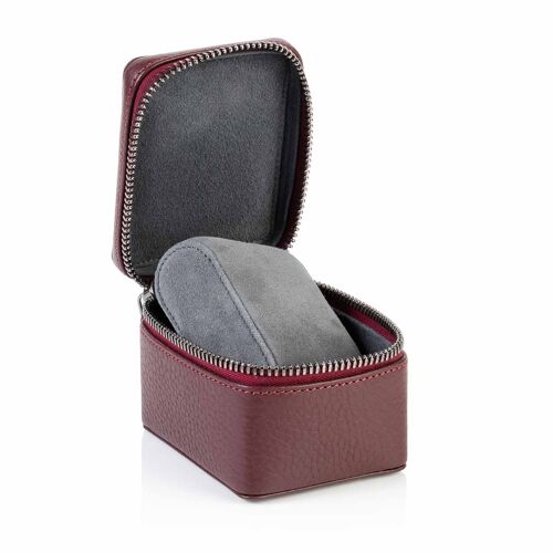 Burgundy Richmond Leather Watch Box