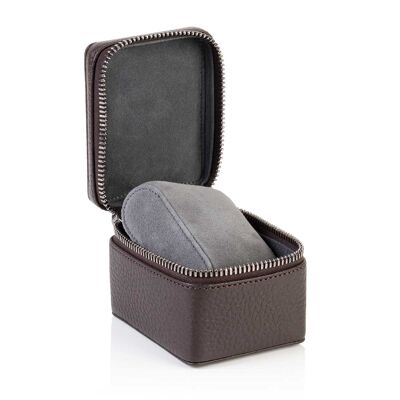 Cocoa Brown Richmond Leather Watch Box