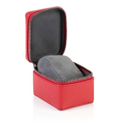 Caja de reloj de cuero rojo Richmond