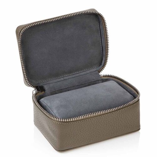 Olive Green Richmond Leather Two Watch Box