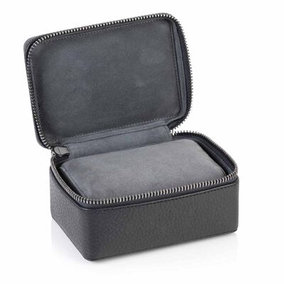 Slate Grey Richmond Leather Two Watch Box