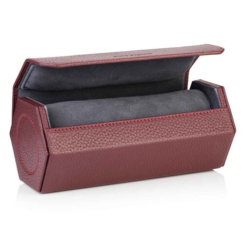 Burgundy Richmond Leather Watch Roll