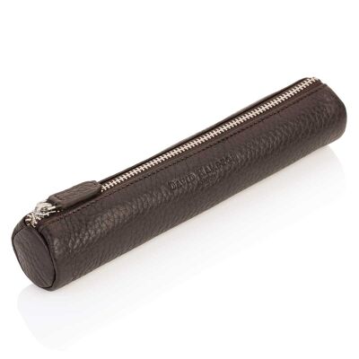 Cocoa Brown Richmond Leather Pencil Case