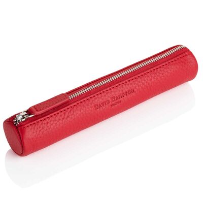 Red Richmond Leather Pencil Case