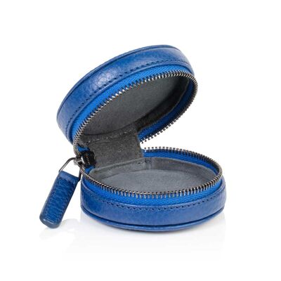Sapphire Blue Richmond Leather Cufflink/Ring Box