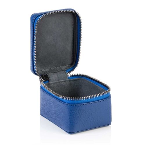 Sapphire Blue Richmond Leather Small Trinket Box