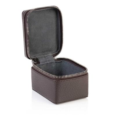 Cocoa Brown Richmond Leather Small Trinket Box