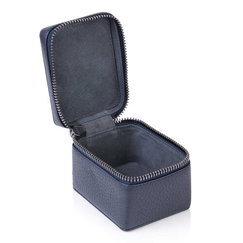 Indigo Blue Richmond Leather Small Trinket Box