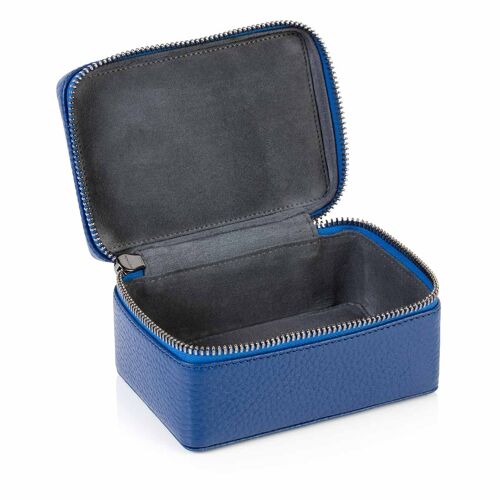 Sapphire Blue Richmond Leather Trinket Box
