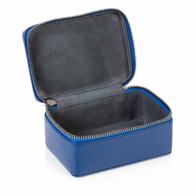 Sapphire Blue Richmond Leather Trinket Box