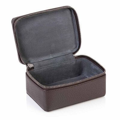 Cocoa Brown Richmond Leather Trinket Box