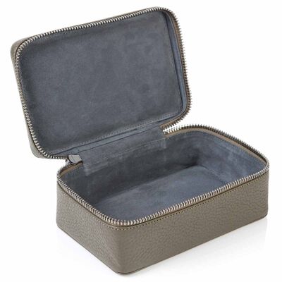 Olive Green Richmond Leather Large Trinket Box