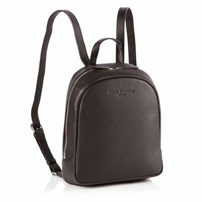 Cocoa brown Richmond Leather Poppy Mini Backpack