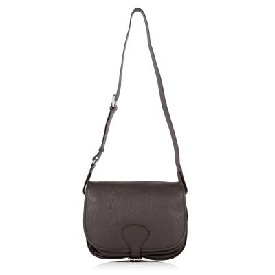 Cocoa Brown Richmond Leather Sophie Saddle Bag