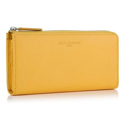 Aztec Yellow Richmond Leather Compagnon Zip Wallet