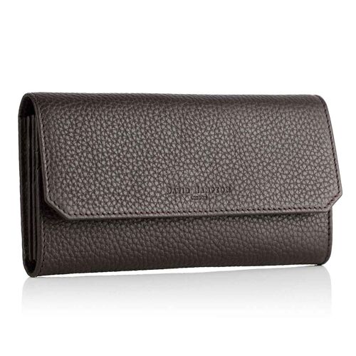 Cocoa Brown Richmond Leather Continental Wallet