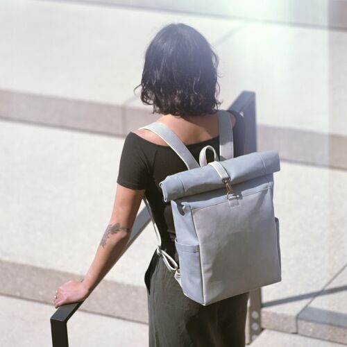 Leather Front Backpack Shell