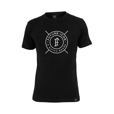 Future-Icon brand T-shirt Black