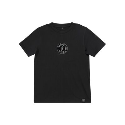 T-shirt met badge junior - BLACK