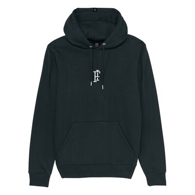 Future-Icon initialen hoodie. BLACK