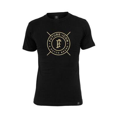 Future-Icon GOLD edition T-shirt. BLACK