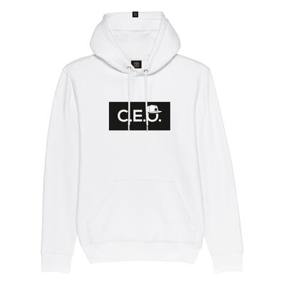Classic C.E.O. hoodie. WHITE