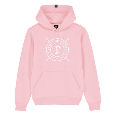 Future-Icon brand hoodie Pink