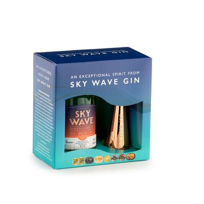 Sky Wave Orange & Madagascan Vanilla Gin 200 ml & Jigger-Geschenkbox