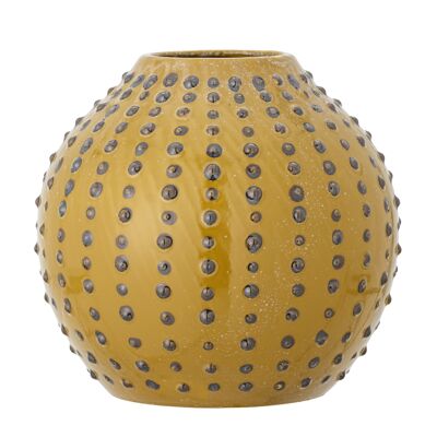 Toofan Vase, Yellow, Stoneware (D27,5xH26 cm)