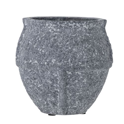 Walle Vase, Grey, Ceramic (D16xH16 cm)